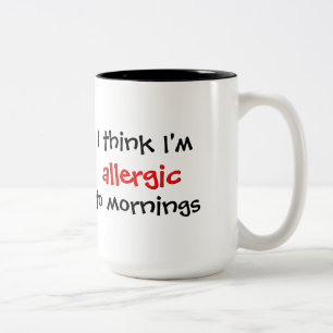 Taza Bicolor alérgico a las mañanas