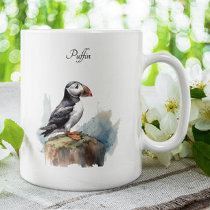Taza Bicolor Aleta en una acuarela de rock, personalizado