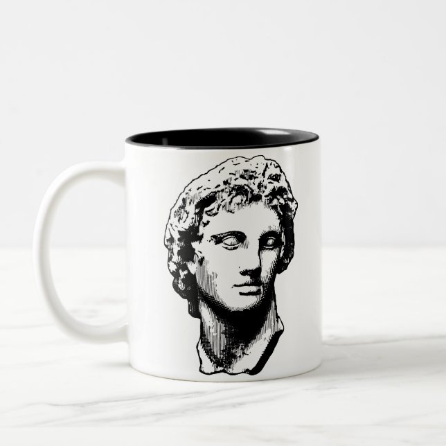 Taza Bicolor Alexander la gran estatua (Izquierda)