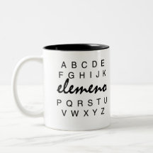 Alfabeto Elemeno Mug