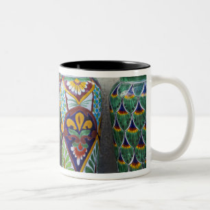 Taza Bicolor Alfarería colorida a la venta en el centro de Lore