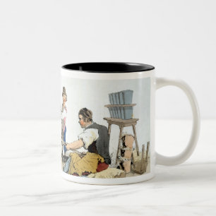 Taza Bicolor Alfareros, del "traje de Gran Bretaña", publishe