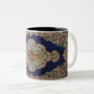 Taza Bicolor Alfombra Oriental Killim