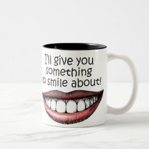 Taza Bicolor algo-a-sonrisa-sobre