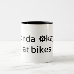 Taza Bicolor Algo Bien En Bicicletas