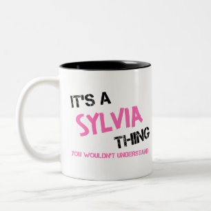 Taza Bicolor Algo de Silvia que no entenderías el nombre
