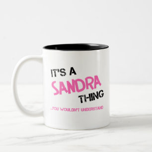Taza Bicolor Algo que Sandra no entenderías de la camiseta