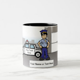 Taza Bicolor Alguacil adjunto - Personalizado masculino por Pri