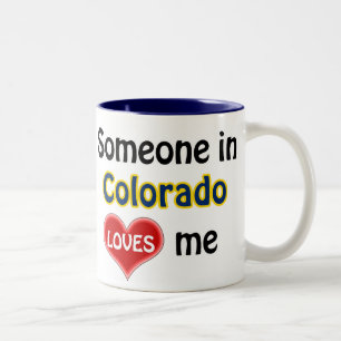 Taza Bicolor Alguien en Colorado me ama