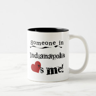 Taza Bicolor Alguien en Indianapolis