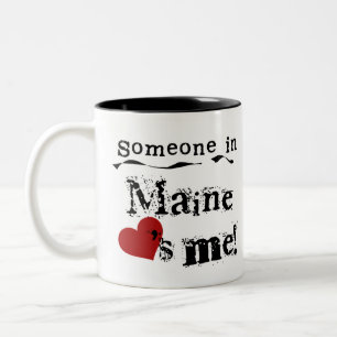 Taza Bicolor Alguien en Maine me ama