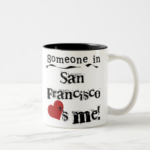 Taza Bicolor Alguien en San Francisco