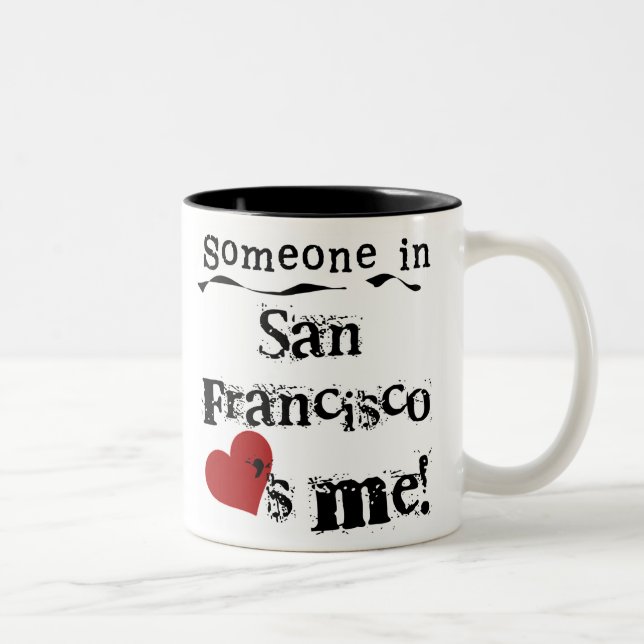 Taza Bicolor Alguien en San Francisco (Derecha)