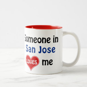 Taza Bicolor Alguien en San José me ama