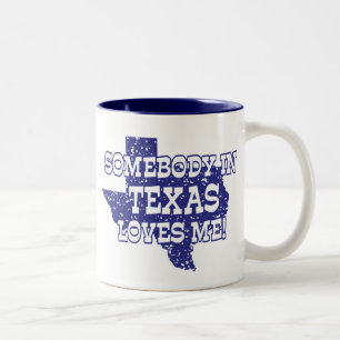 Taza Bicolor Alguien En Texas Me Ama
