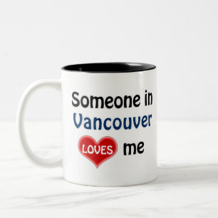 Taza Bicolor Alguien en Vancouver me quiere
