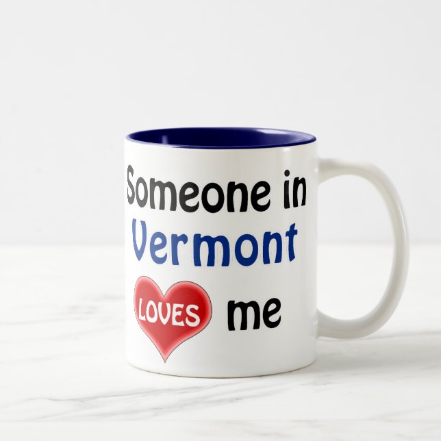 Taza Bicolor Alguien en Vermont me quiere (Derecha)