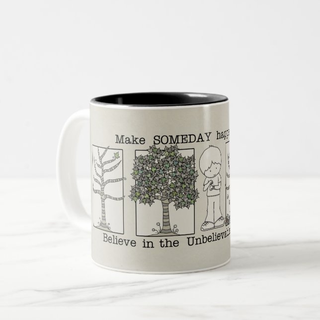 Taza Bicolor Algún día (Anverso izquierdo)