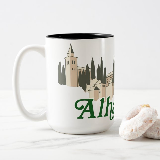 Taza Bicolor Alhambra (Con donut)