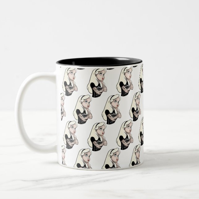 Taza Bicolor Alicia (Izquierda)