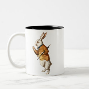 Taza Bicolor   Alicia en el País de las Maravillas - Conejo Bla