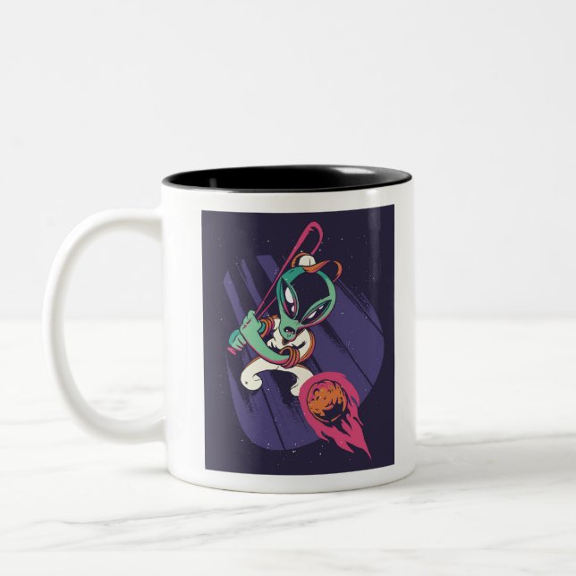 Taza Bicolor Alien Baseball (Izquierda)