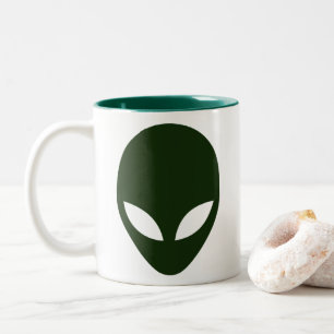 Taza Bicolor Alien Face