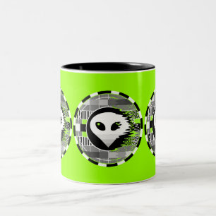 Taza Bicolor Alien TV Round mug green