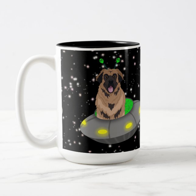 Taza Bicolor Alien UFO Leonberger (Izquierda)