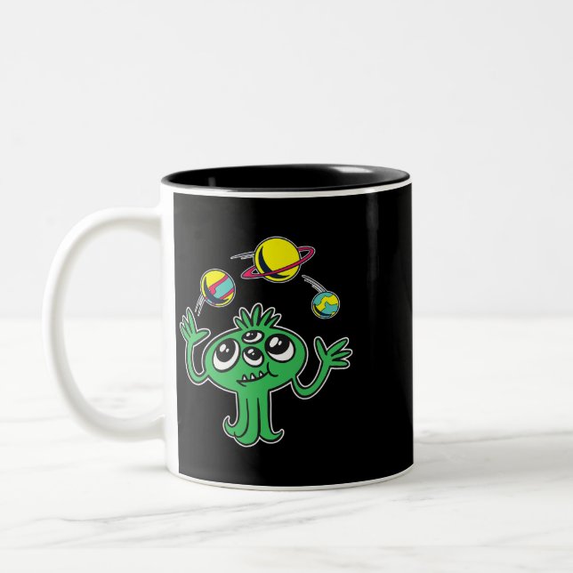 Taza Bicolor Alienante de contrabando espacial (Izquierda)