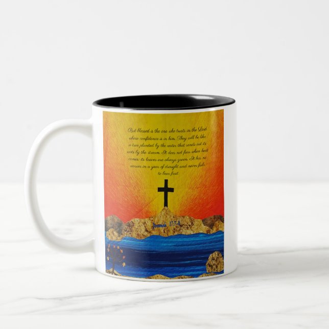 Taza Bicolor Aliento, Faith Coffee Mug (Izquierda)