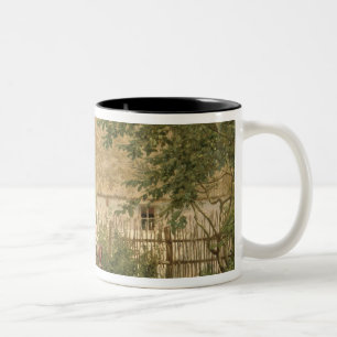 Taza Bicolor Alimentación de los pollos