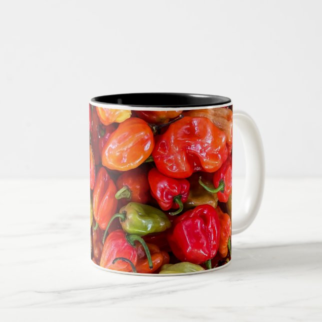 Taza Bicolor Alimentos de bonito (Anverso derecho)