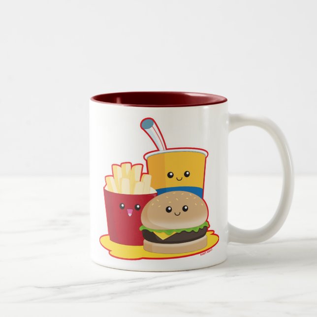 Taza Bicolor Alimentos de preparación rápida (Derecha)