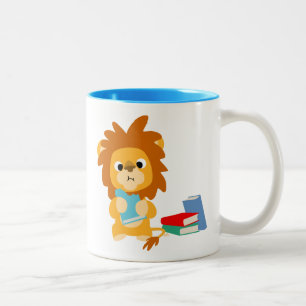 Taza Bicolor Alimentos Para Pensar -León Personalizado Cuerdo