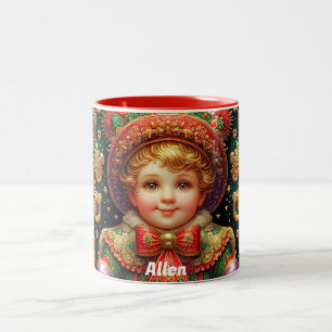TAZA BICOLOR ALLEN ~ NAVIDADES NIÑO ~