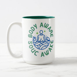 Taza Bicolor Alma Despierta Cuerpo Consciente