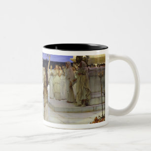 Taza Bicolor Alma-Tadema el un esmero al Bacchus