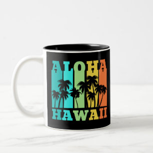 Taza Bicolor Aloha Hawái