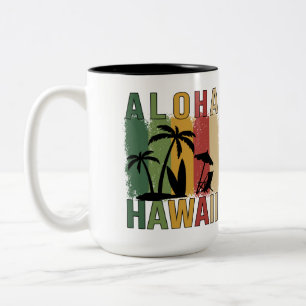 Taza Bicolor Aloha Hawaii