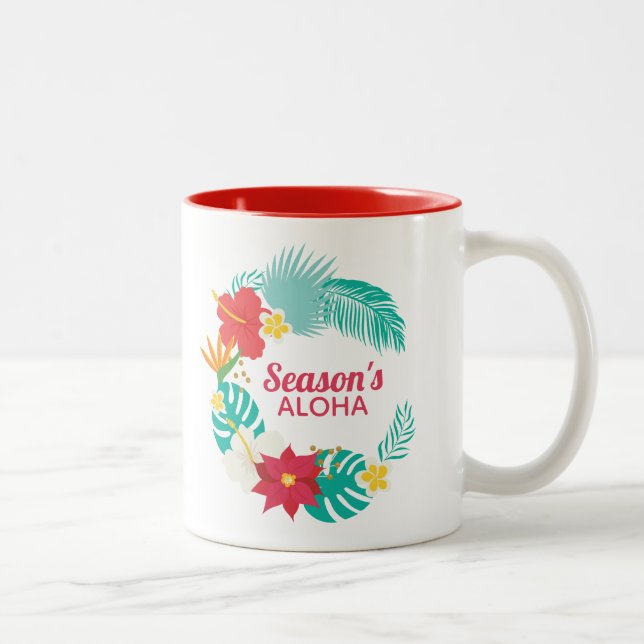 Taza Bicolor Aloha Hawaiian de temporada (Derecha)