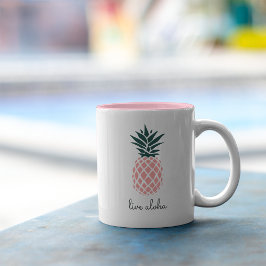 Taza Bicolor Aloha Pink Pineapple