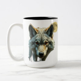 Taza Bicolor „Alpha-Wolf – König der Wildnis“