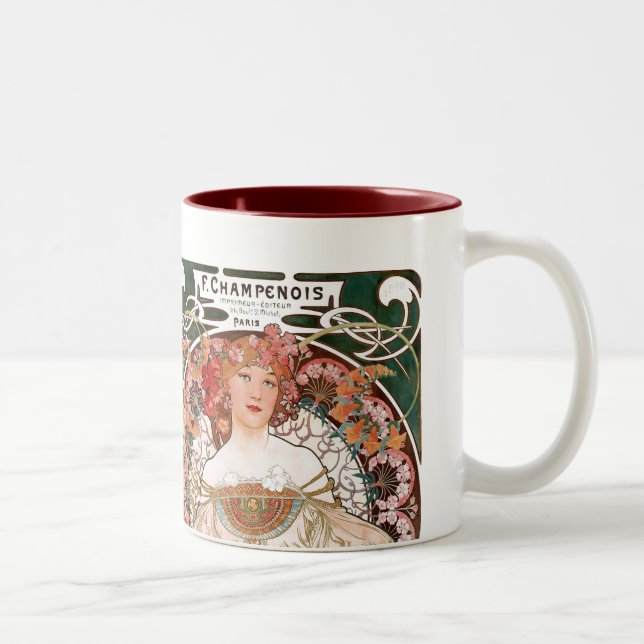 Taza Bicolor Alphonse Mucha (Derecha)