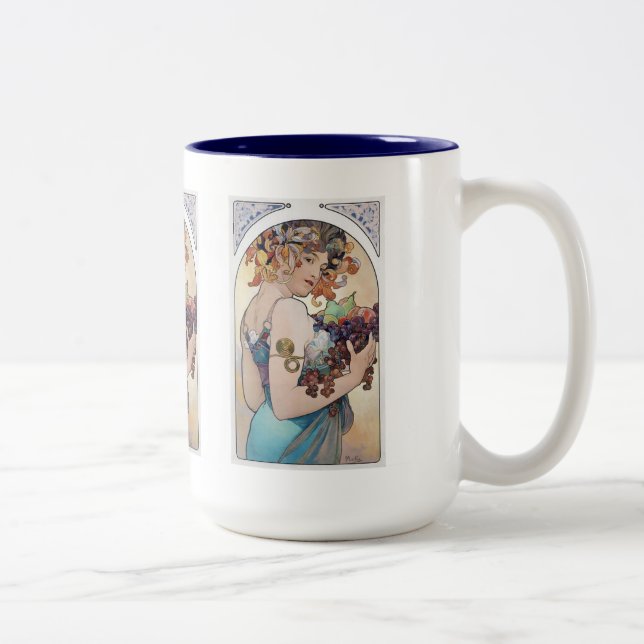 Taza Bicolor Alphonse Mucha (Derecha)