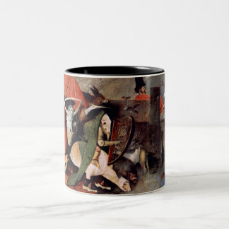 Taza Bicolor Altar de Anthony - tentación de St Anthony,