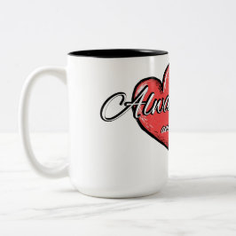 Taza Bicolor "Always and Forever" Heart Mug