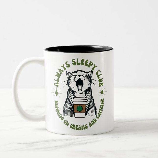 Taza Bicolor Always Sleepy Club MUG (Izquierda)