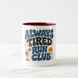Taza Bicolor Always Tired Running Club, Sunday running Club