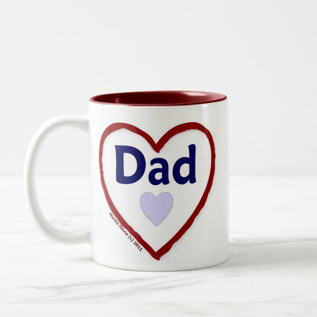 Taza Bicolor Ama papá (Izquierda)